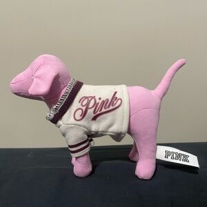PINK Victoria's Secret Dog Plush - Pink and Cream